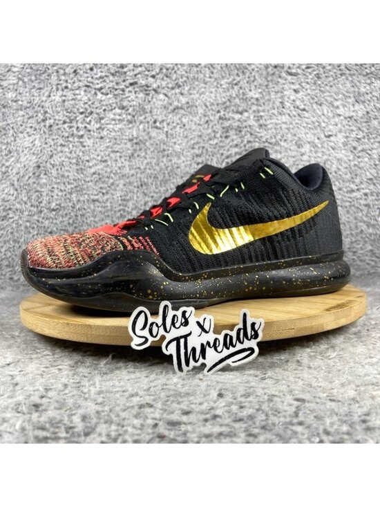 Nike Kobe 10 Elite Low \'Christmas\' Size 8 Men Black Gold Crimson 802560-076 main image 7